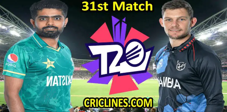 Today Match Prediction-Pakistan vs Namibia-WTC 21-31st Match-Who Will Win