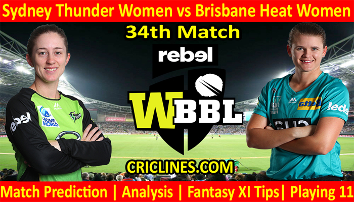Today Match Prediction-STW vs BHW-WBBL T20 2021-34th Match-Who Will Win