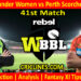 Today Match Prediction-STW vs PSW-WBBL T20 2021-41st Match-Who Will Win