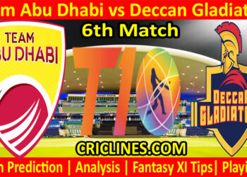 Today Match Prediction-TAB vs DG-Abu Dhabi T10 League-6th match-Who Will Win