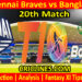 Today Match Prediction-TCB vs BT-Abu Dhabi T10 League-20th match-Who Will Win