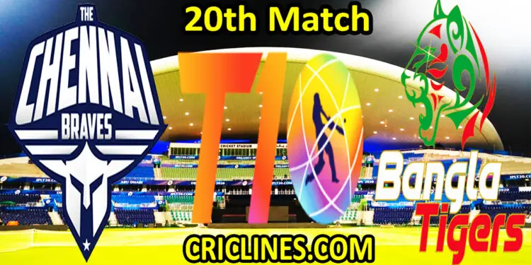 Today Match Prediction-The Chennai Braves vs Bangla Tigers-Abu Dhabi T10 League-20th match-Who Will Win