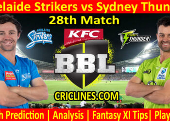 ADS vs SYT-Today Match Prediction-BBL T20 2021-22-28th Match-Who Will Win