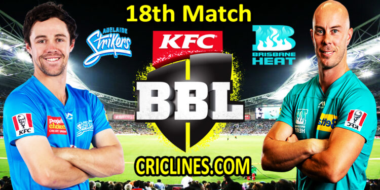 Adelaide Strikers vs Brisbane Heat-Today Match Prediction-BBL T20 2021-22-18th Match-Who Will Win