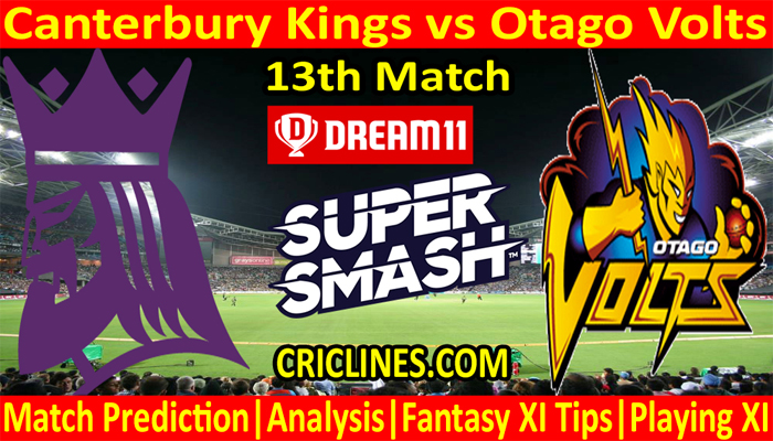 CKS vs OTV-Today Match Prediction-Super Smash T20 2021-22-13th Match-Who Will Win
