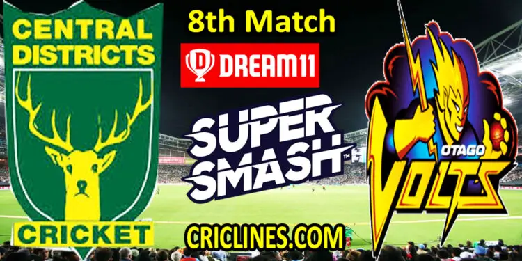 Central Districts vs Otago Volts-Today Match Prediction-Super Smash T20 2021-22-8th Match-Who Will Win