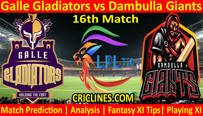 GGS vs DGS-Today Match Prediction-LPL T20 2021-16th Match-Who Will Win