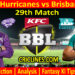 HHS vs BBH-Today Match Prediction-BBL T20 2021-22-29th Match-Who Will Win