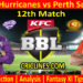 HHS vs PRS-Today Match Prediction-BBL T20 2021-22-12th Match-Who Will Win