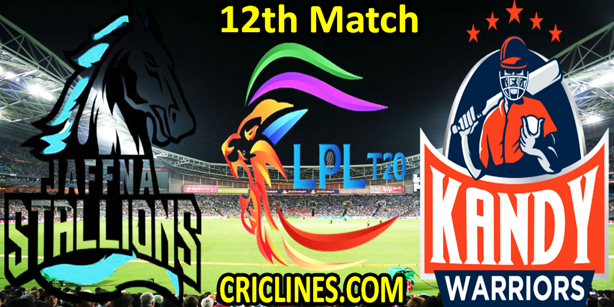 Jaffna Kings vs Kandy Warriors-Today Match Prediction-LPL T20 2021-12th Match-Who Will Win