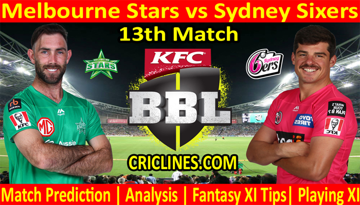 MLS vs SYS-Today Match Prediction-BBL T20 2021-22-13th Match-Who Will Win
