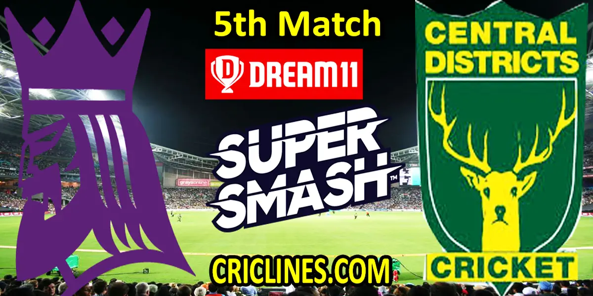 Today Match Prediction-Canterbury Kings vs Central Districts-Super Smash T20 2021-22-5th Match-Who Will Win