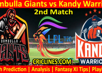 Today Match Prediction-DGS vs KWS-LPL T20 2021-2nd Match-Who Will Win