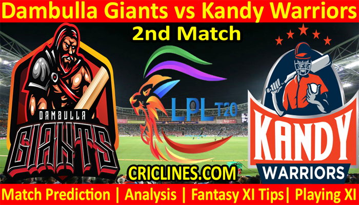 Today Match Prediction-DGS vs KWS-LPL T20 2021-2nd Match-Who Will Win