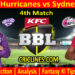 Today Match Prediction-HHS vs SYS-BBL T20 2021-22-4th Match-Who Will Win