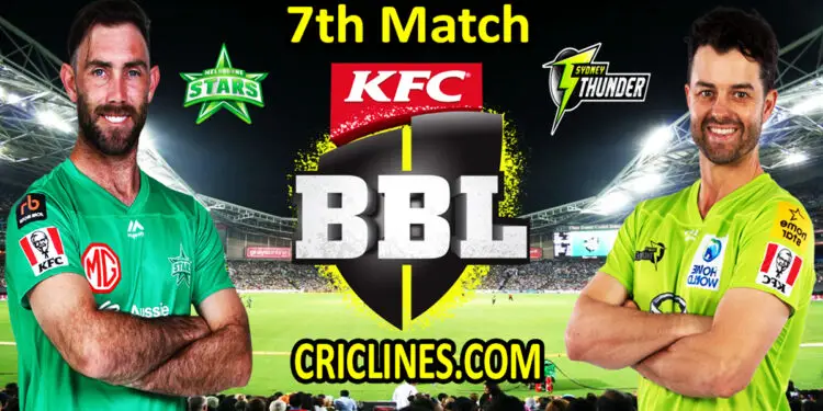 Today Match Prediction-Melbourne Stars vs Sydney Thunder-BBL T20 2021-22-7th Match-Who Will Win