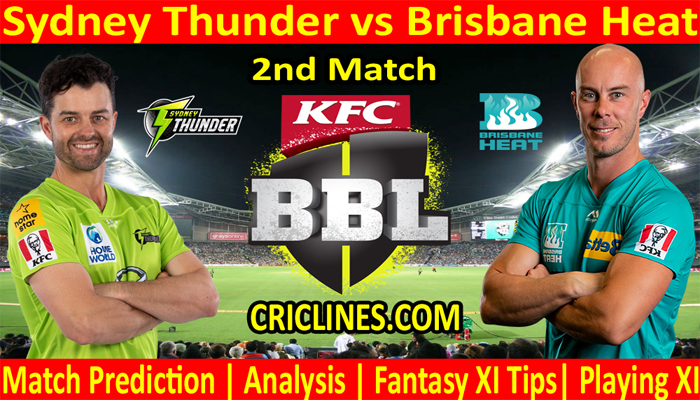 Today Match Prediction-SYT vs BRH-BBL T20 2021-22-2nd Match-Who Will Win