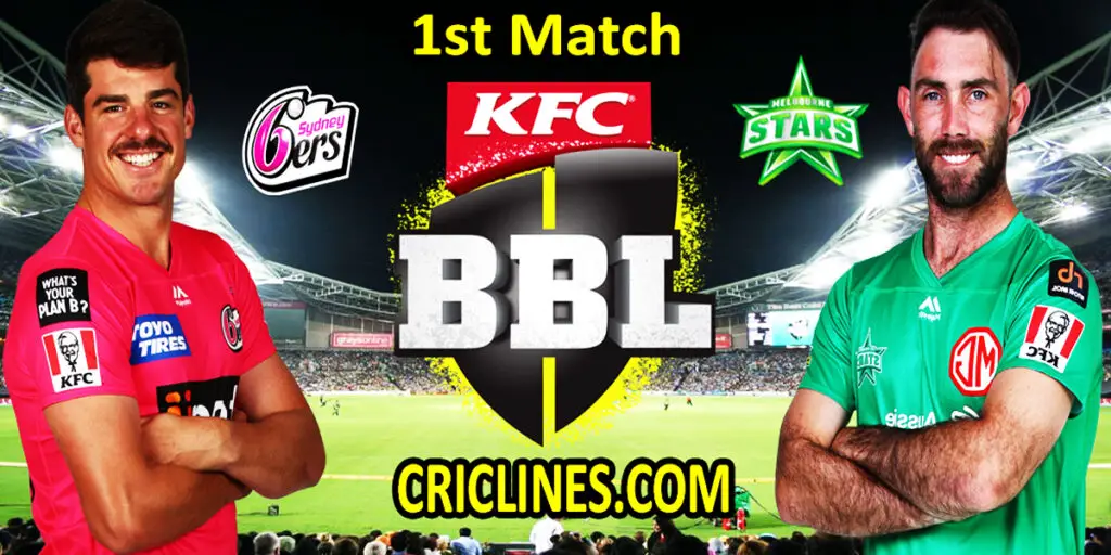 Today Match Prediction-Sydney Sixers vs Melbourne Stars-BBL T20 2021-22-1st Match-Who Will Win