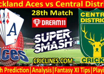 ACS vs CDS-Today Match Prediction-Super Smash T20 2021-22-28th Match-Who Will Win