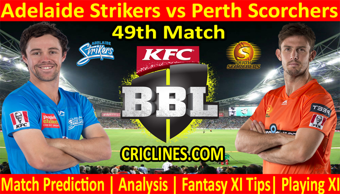 ADS vs PRS-Today Match Prediction-BBL T20 2021-22-49th Match-Who Will Win