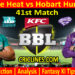 BBH vs HHS-Today Match Prediction-BBL T20 2021-22-41st Match-Who Will Win