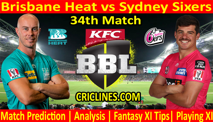 BBH vs SYS-Today Match Prediction-BBL T20 2021-22-34th Match-Who Will Win