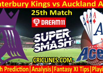 CKS vs ACS-Today Match Prediction-Super Smash T20 2021-22-25th Match-Who Will Win