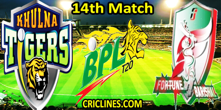 Khulna Tigers vs Fortune Barishal-Today Match Prediction-Dream11-BPL T20-14th Match-Who Will Win