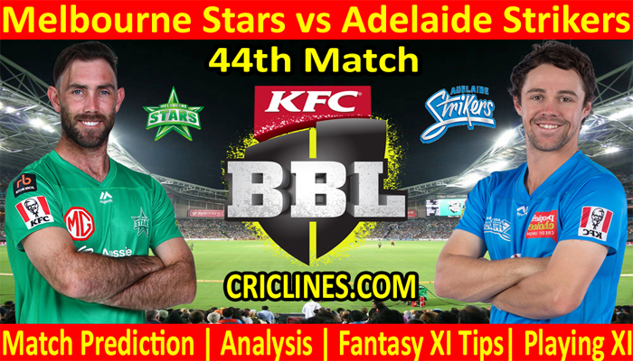 MLS vs ADS-Today Match Prediction-BBL T20 2021-22-44th Match-Who Will Win