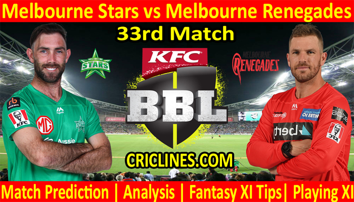 MLS vs MRS-Today Match Prediction-BBL T20 2021-22-33rd Match-Who Will Win