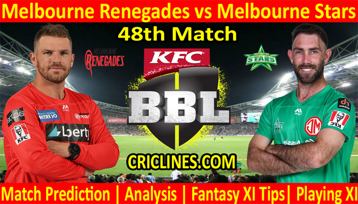 MRS vs MLS-Today Match Prediction-BBL T20 2021-22-48th Match-Who Will Win