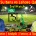 MTS vs LQS-Today Match Prediction-PSL T20 2022-3rd Match-Who Will Win