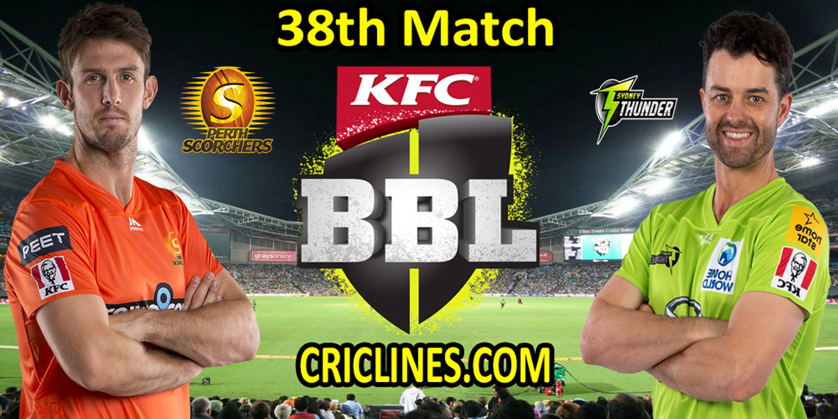 Perth Scorchers vs Sydney Thunder-Today Match Prediction-BBL T20 2021-22-38th Match-Who Will Win
