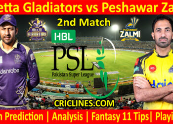 QGS vs PSZ-Today Match Prediction-PSL T20 2022-2nd Match-Who Will Win
