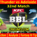 SYT vs ADS-Today Match Prediction-BBL T20 2021-22-32nd Match-Who Will Win