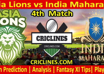 Today Match Prediction-Asia Lions vs India Maharajas-Legend League-4th Match-Who Will Win