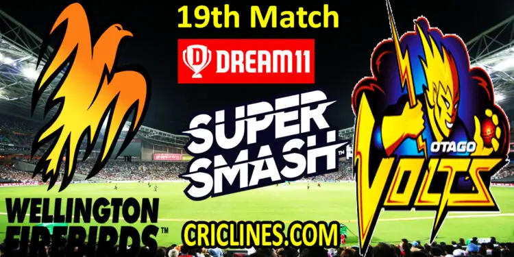 Wellington Firebirds vs Otago Volts-Today Match Prediction-Super Smash T20 2021-22-19th Match-Who Will Win
