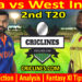 IND vs WI-Today Match Prediction-2nd T20 Match-2021-Who Will Win