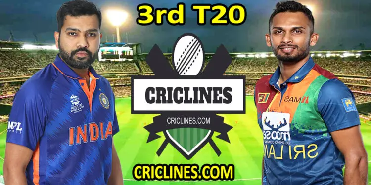 India vs Sri Lanka-Today Match Prediction-3rd T20 Match-2022-Who Will Win