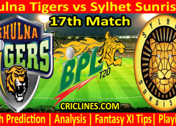 KTS vs SYS-Today Match Prediction-Dream11-BPL T20-17th Match-Who Will Win