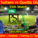 MTS vs QGS-Today Match Prediction-PSL T20 2022-25th Match-Who Will Win