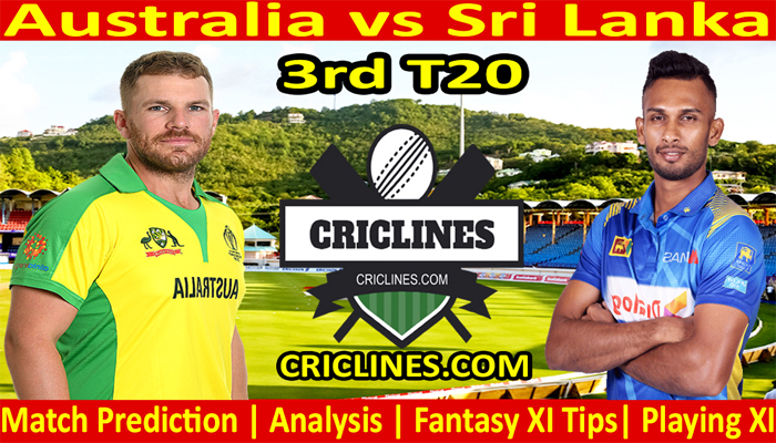 Today Match Prediction-Australia vs Sri Lanka-3rd T20 2022-Who Will Win