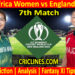 Today Match Prediction-RSAW vs ENGW-ODI World Cup 2022-7th Warm Up Match-Who Will Win