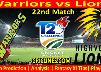 WAR vs LNS-Today Match Prediction-CSA T20 Challenge-22nd Match-Who Will Win