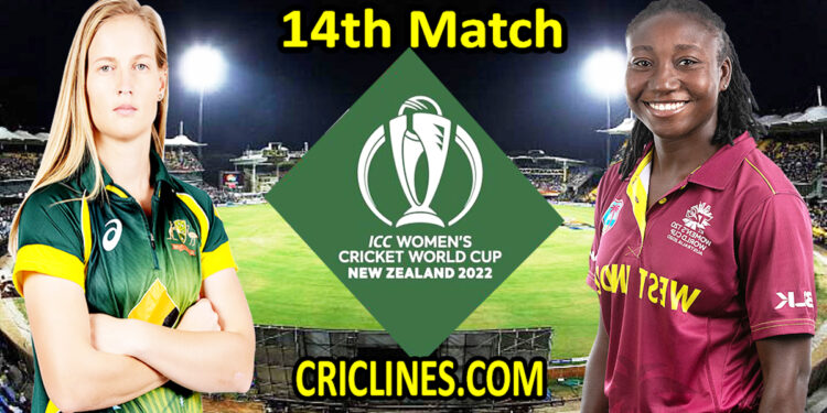 Today Match Prediction-Australia Women vs West Indies Women-Women ODI World Cup 2022-14th Match-Who Will Win