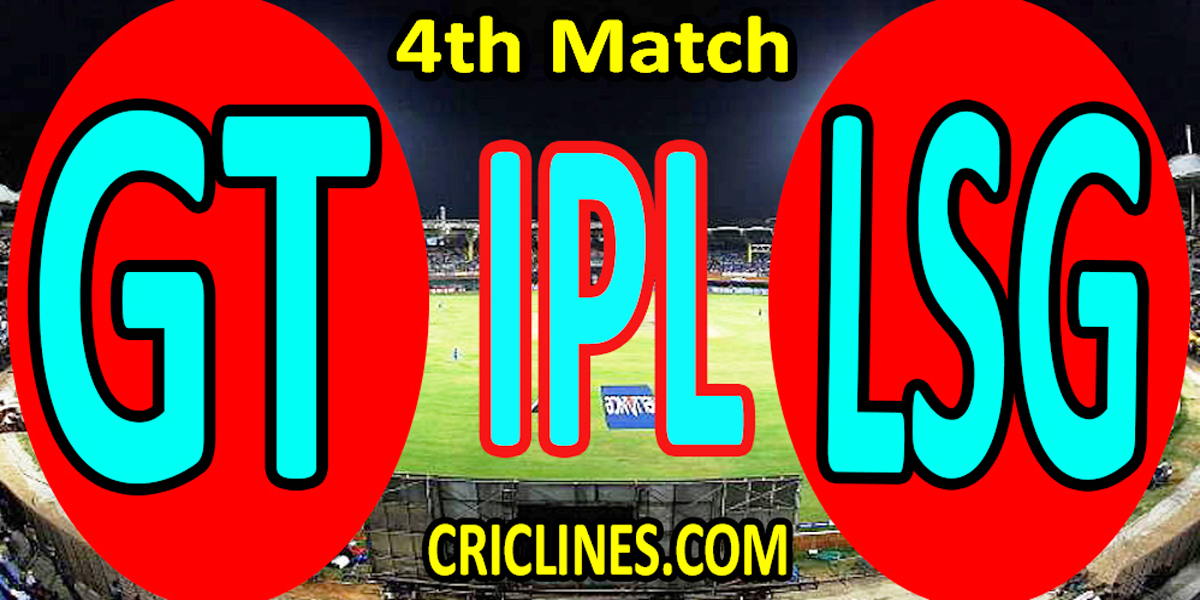 Today Match Prediction-Gujarat Titans vs Lucknow Super Giants-IPL T20 2022-4th Match-Who Will Win