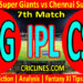 Today Match Prediction-LSG vs CSK-IPL T20 2022-7th Match-Who Will Win