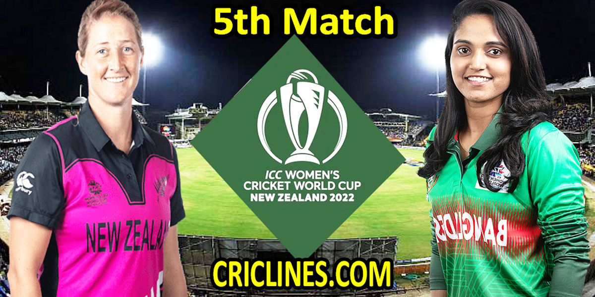 Today Match Prediction-New Zealand Women vs Bangladesh Women-Women ODI World Cup 2022-5th Match-Who Will Win