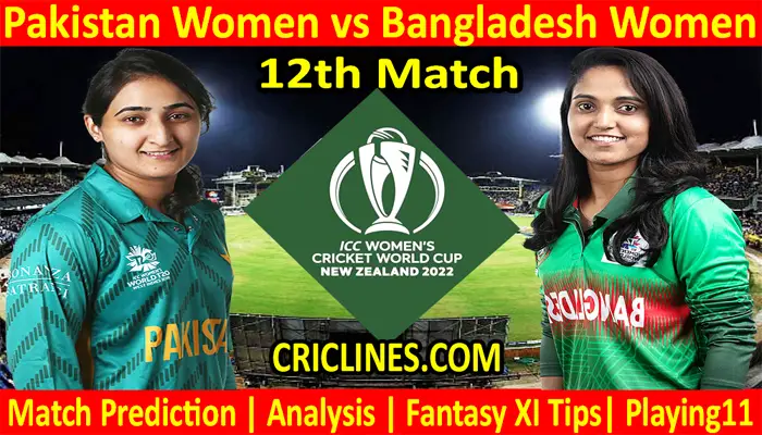 Today Match Prediction-PAKW vs BANW-Women ODI World Cup 2022-12th Match-Who Will Win