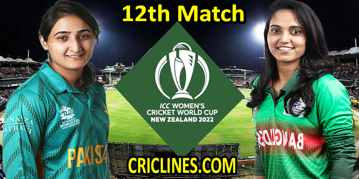 Today Match Prediction-Pakistan Women vs Bangladesh Women-Women ODI World Cup 2022-12th Match-Who Will Win